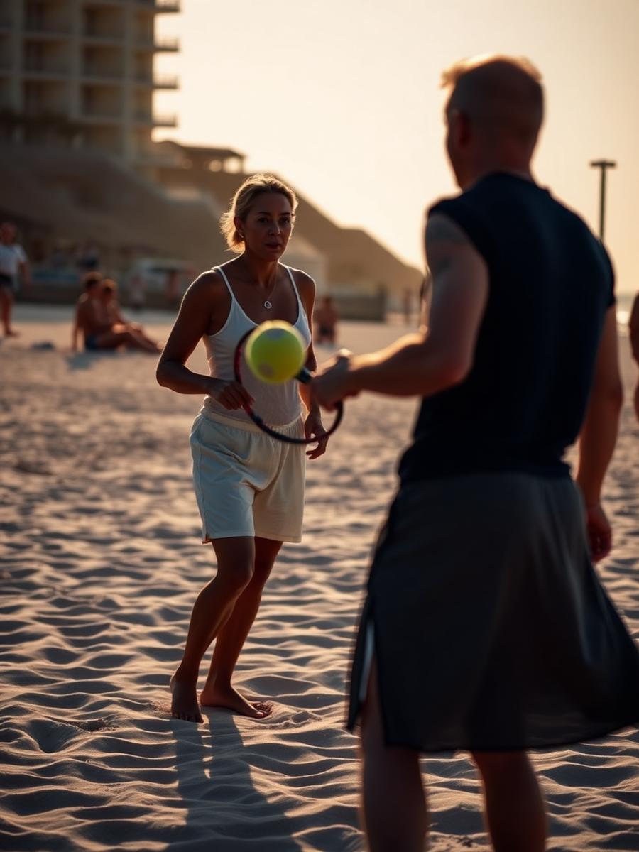 Esportes de areia e raquete